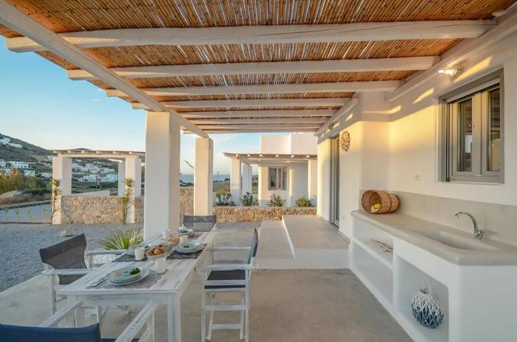 Villa für 6 Personen, mit Ausblick und Garten, mit Haustier auf Naxos