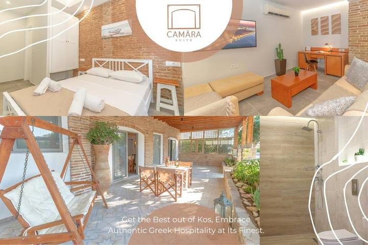 Vakantieappartement voor 6 personen, met tuin in Kos Stad