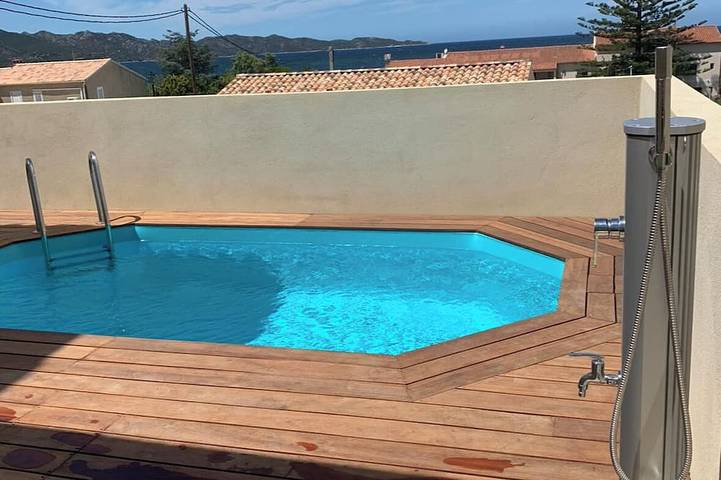 Location de vacances pour 6 personnes, avec jardin à Saint-Florent