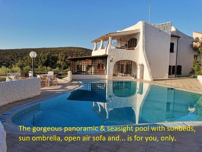 Villa pour 9 personnes, avec jardin ainsi que piscine et vue, animaux acceptés