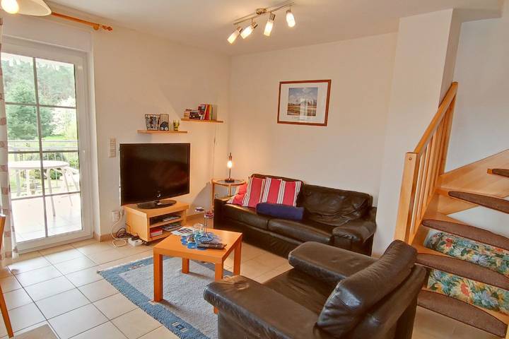 Ferienwohnung für 3 Personen, mit Balkon und Garten sowie Ausblick in Zempin