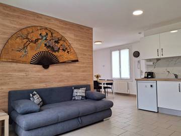 Location de vacances pour 4 personnes, avec jardin à Merville-Franceville-Plage