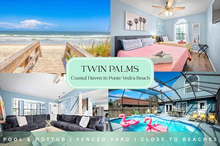 Vacation rental for 10 people, with terrace and pool as well as yard in Ponte Vedra Beach