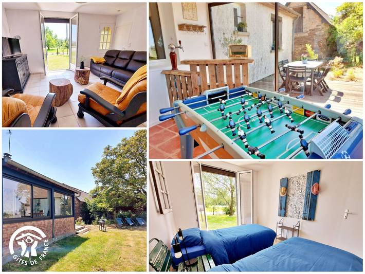 Gîte pour 6 personnes, avec Terrasse et Jardin dans Congrier