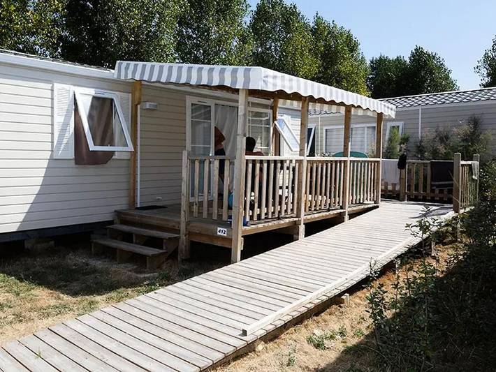 Mobil home pour 4 personnes, avec bassin pour enfant à Angles - 2