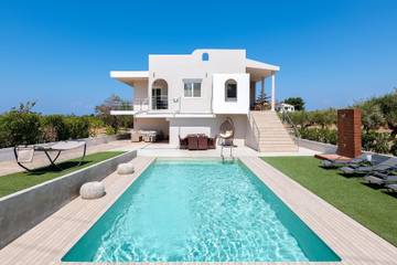 Ferienhaus für 8 Personen, mit Terrasse und Garten auf Rhodos