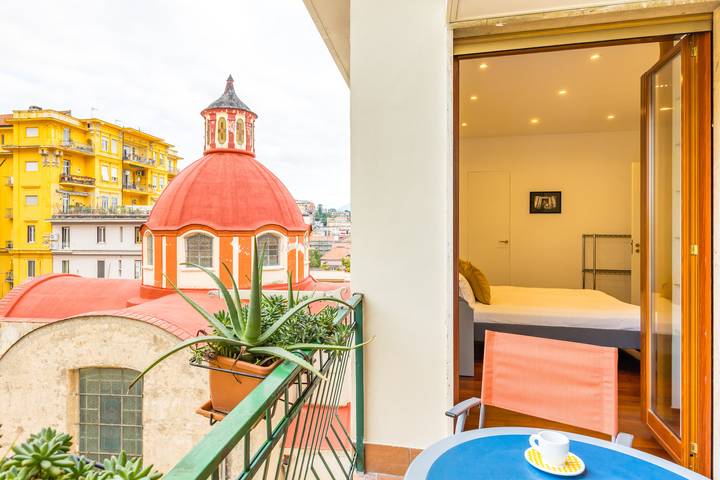 Appartement de vacances pour 5 personnes, avec balcon à Naples