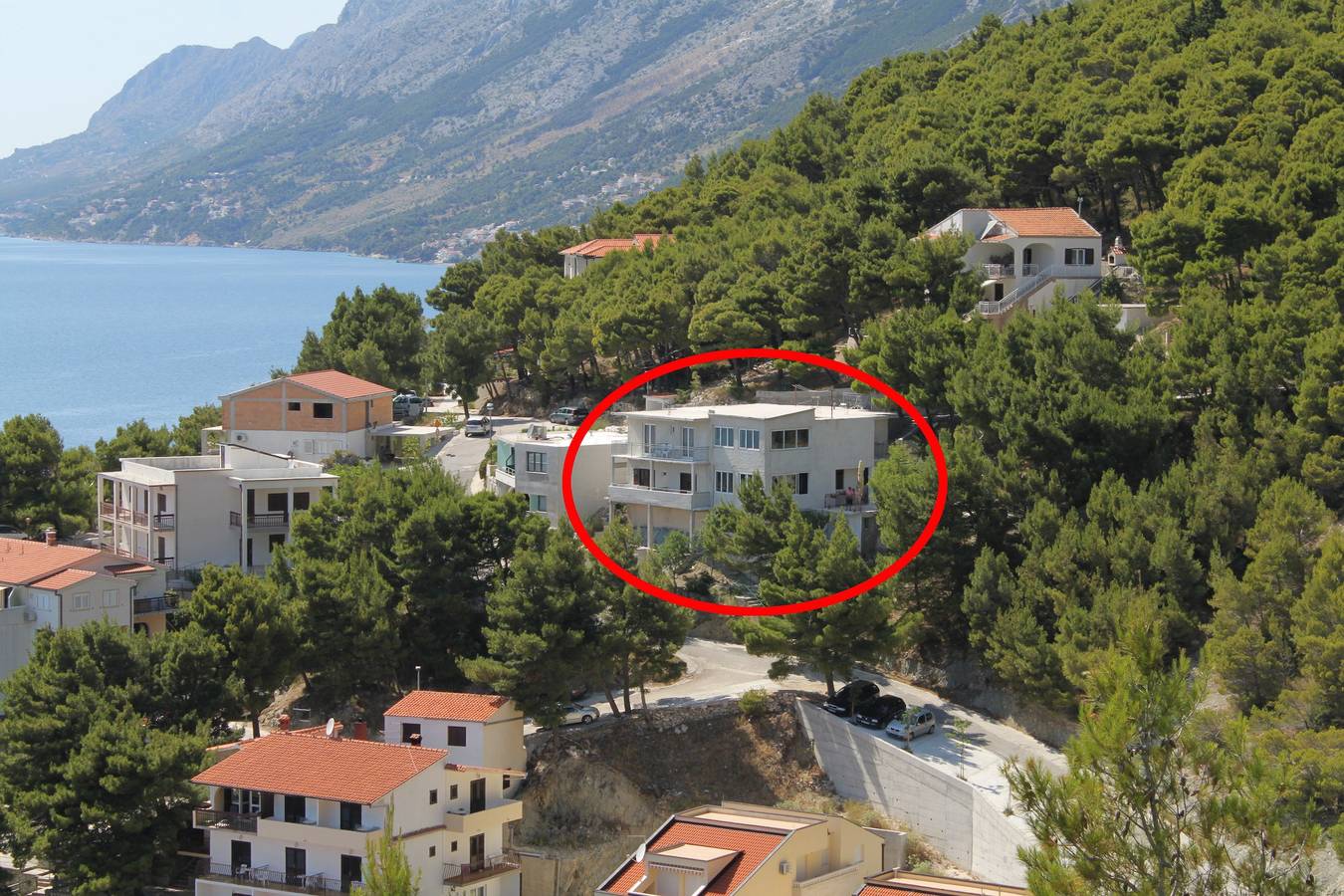 Hel leilighet, Studio flat with balcony and sea view Brela, Makarska As-6895-c in Brela, Makarska Riviera