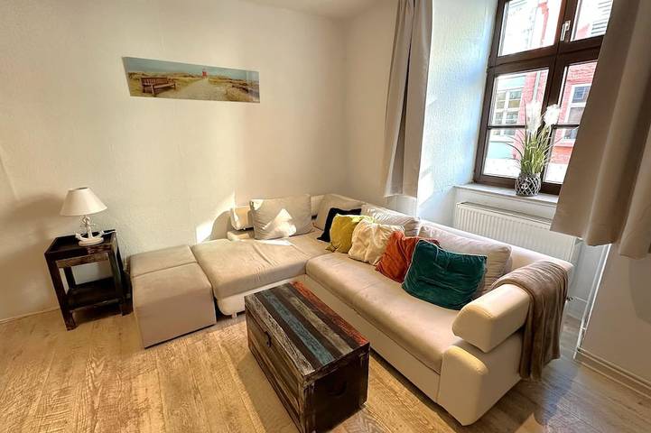 Ferienwohnung für 4 Personen, mit Garten beim Ozeaneum Stralsund