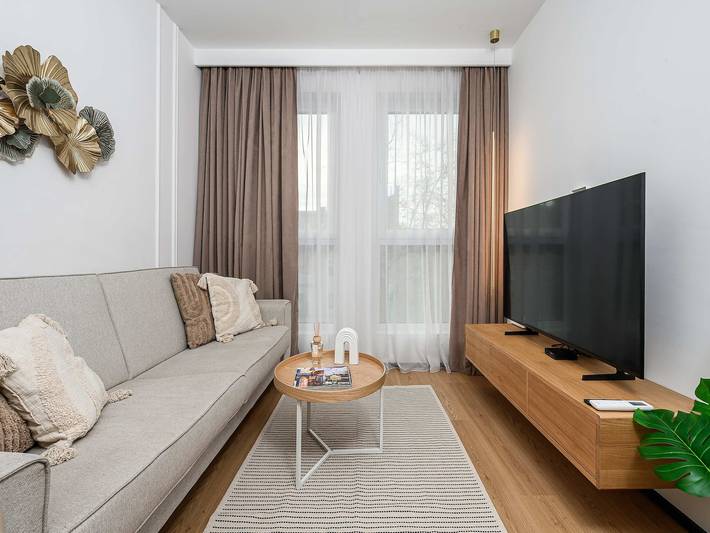 Apartament wakacyjny dla 8 osób, z Balkon i Taras oraz Ogród i Sauna w Zgierz