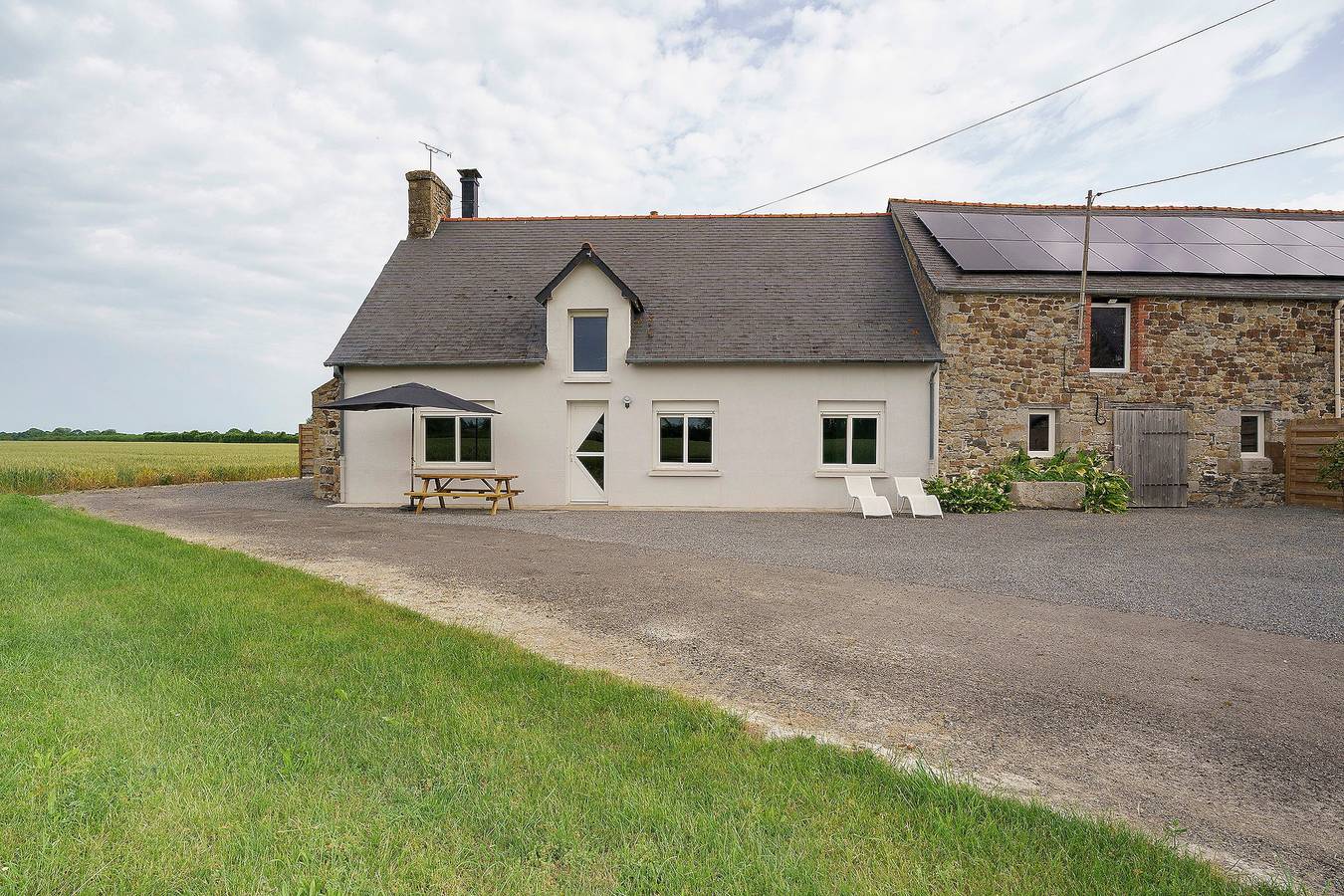 Gîte in der Bucht des Mont Saint Michel mit privater Terrasse und Garten in Cherrueix, Mont-Saint-Michel-Bucht