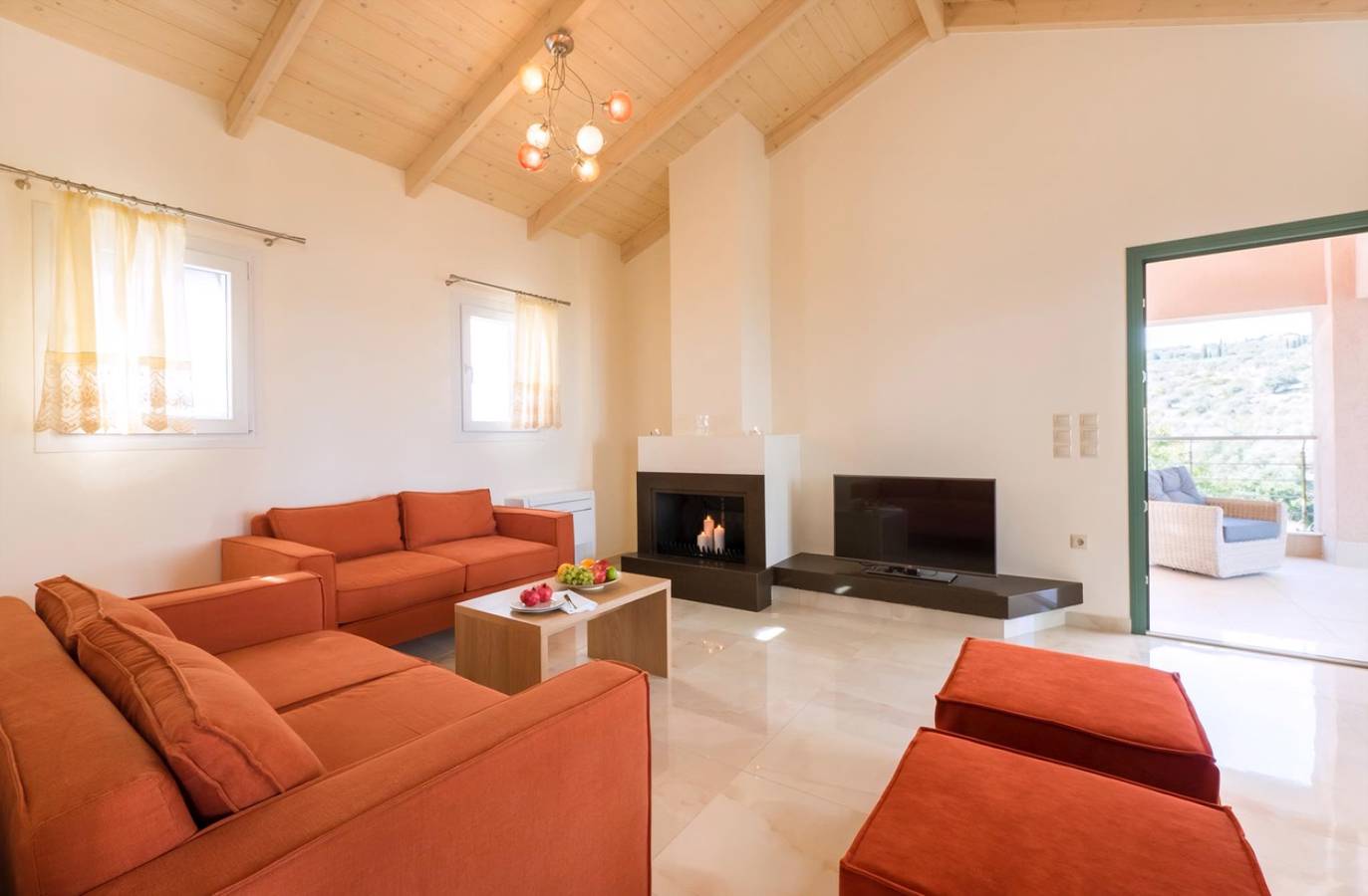 Stylish Contemporary House with Sea Views near Spartachori and Beach in Meganisi, Greece