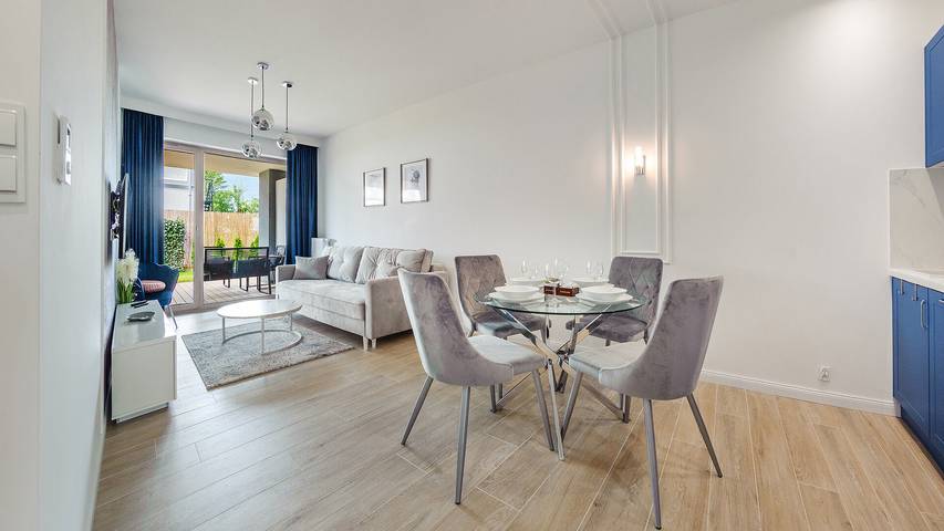 Apartament wakacyjny dla 4 osób, z taras w Sianożęty