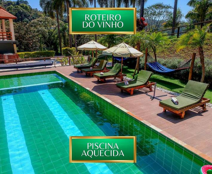 Pousadas para 6 pessoas, com jardim e piscina e ainda jacuzzi em São Roque