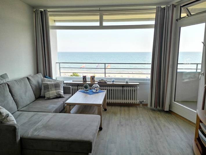 Ferienwohnung für 4 Personen, mit Balkon und Meerblick sowie Sauna in Dahme
