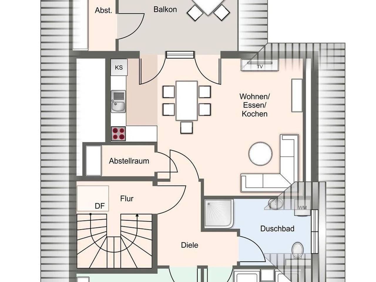 Ganze Ferienwohnung, Appartement Glückspotenzial in St. Peter-Bad, St. Peter-Ording