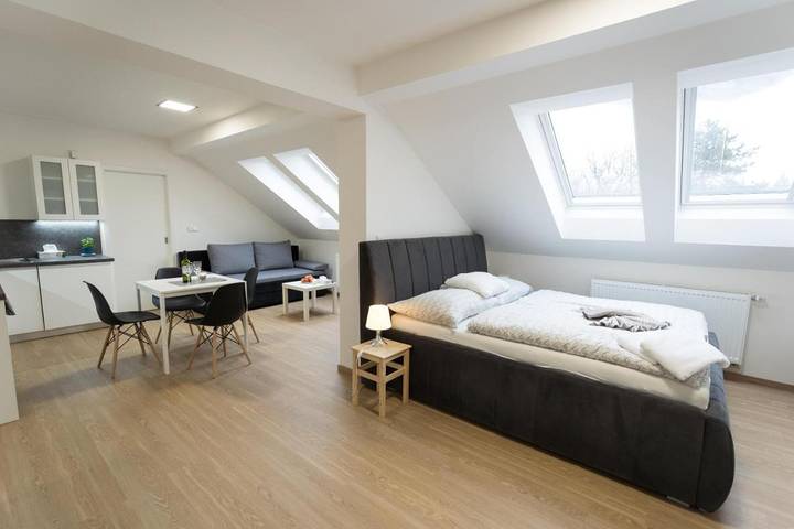 Apartament wakacyjny dla 6 osób, z ogród i widok w Brno