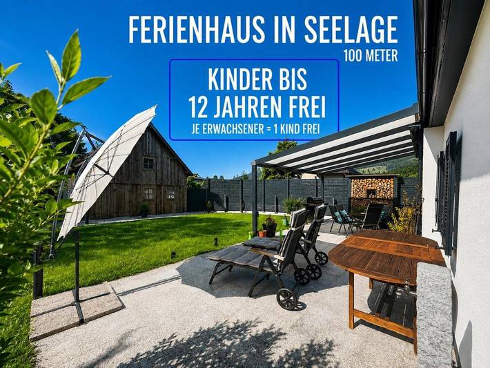 Ferienhaus für 8 Personen, mit Terrasse und Garten sowie Ausblick in Ebensee