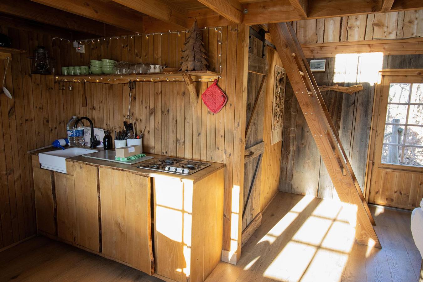 Recreatiedomein Warredal — Tree House 1 met hottub in Maaseik, Hoge Kempen