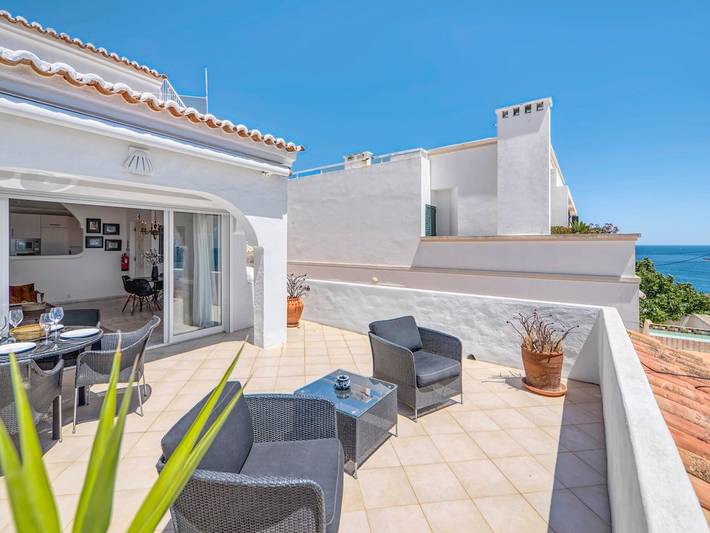 Ferienwohnung für 4 Personen, mit Meerblick und Terrasse sowie Garten - 1