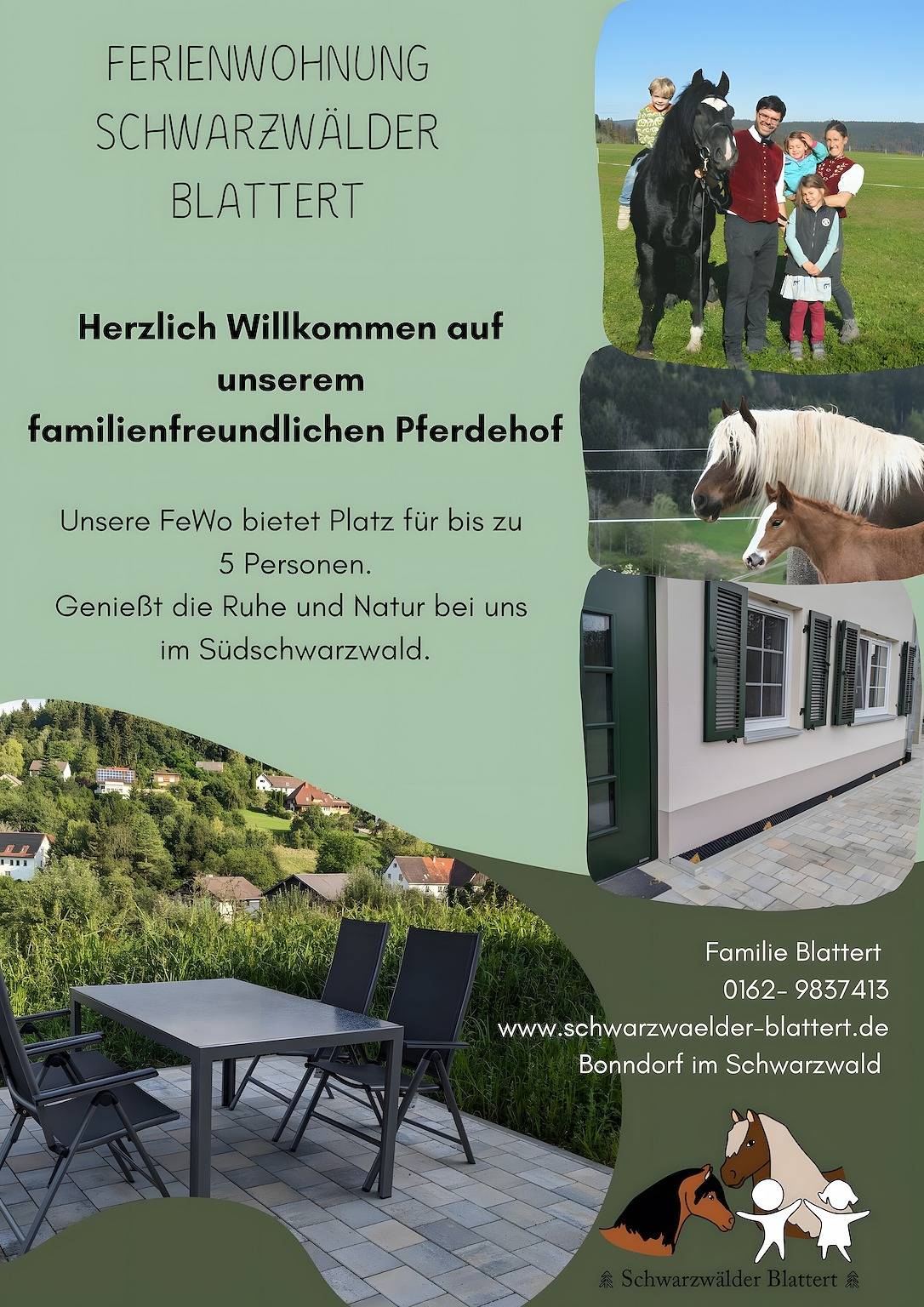 Ganze Wohnung, Ferienwohnung 'Fewo Schwarzwälder Blattert' mit privater Terrasse, Gemeinschaftsgarten und Wlan in Bonndorf, Südschwarzwald