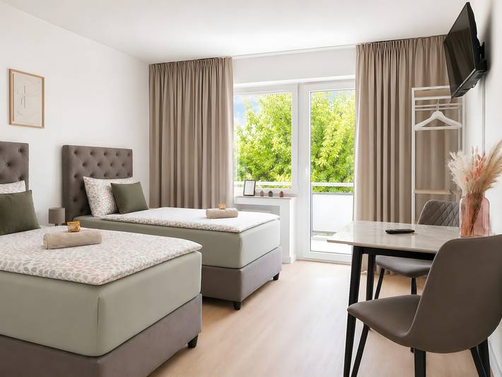 Ferienwohnung für 6 Personen, mit Balkon und Garten in Oberhausen