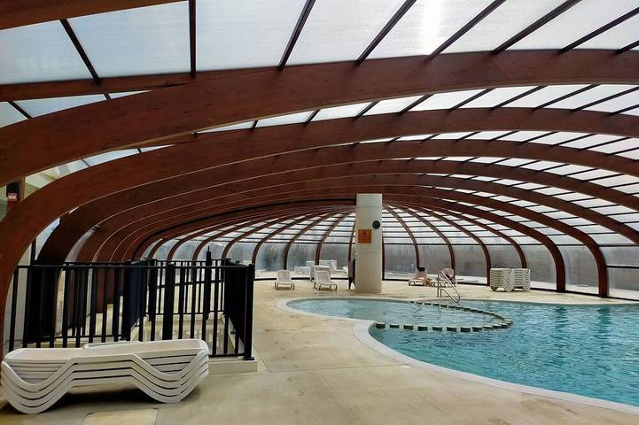 Camping voor 6 personen, met zwembad en tuin in Golf van Morbihan