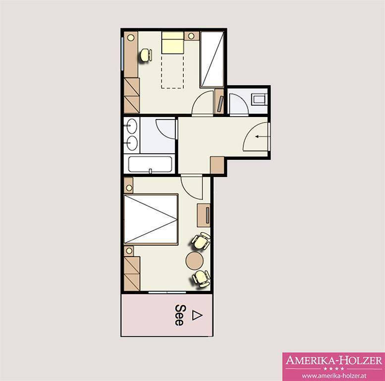 Familiensuite 'Fledermaus' Hp in Karawanken und Bachergebirge, Sankt Kanzian am Klopeiner See