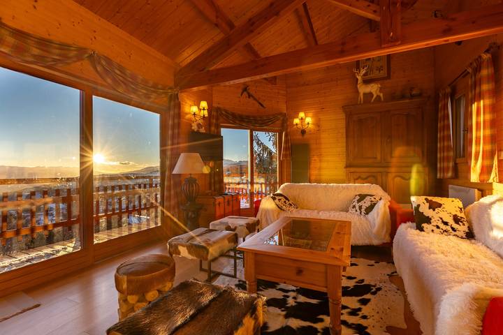 Chalet pour 14 personnes, avec Balcon et Jardin