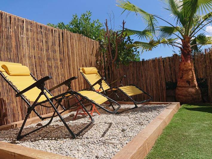 Appartement de vacances pour 4 personnes, avec Terrasse et Jardin