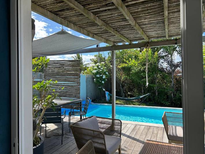 Maison de vacances pour 2 personnes, avec vue ainsi que piscine et jardin