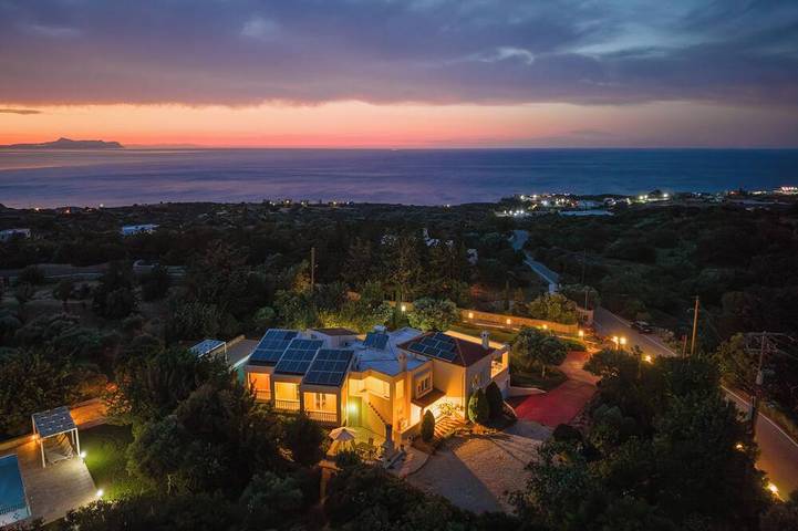 Villa Deleni - Private Pool, Sea Views & Gardens in Atsipopoulo, Nikiforos Fokas