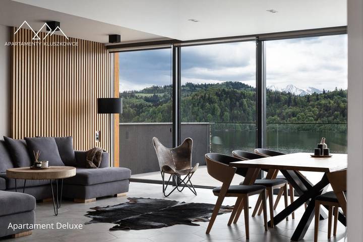 Apartament wakacyjny dla 8 osób, z taras i widok oraz widok na jezioro i sauna, zwierzęta dozwolone - 1