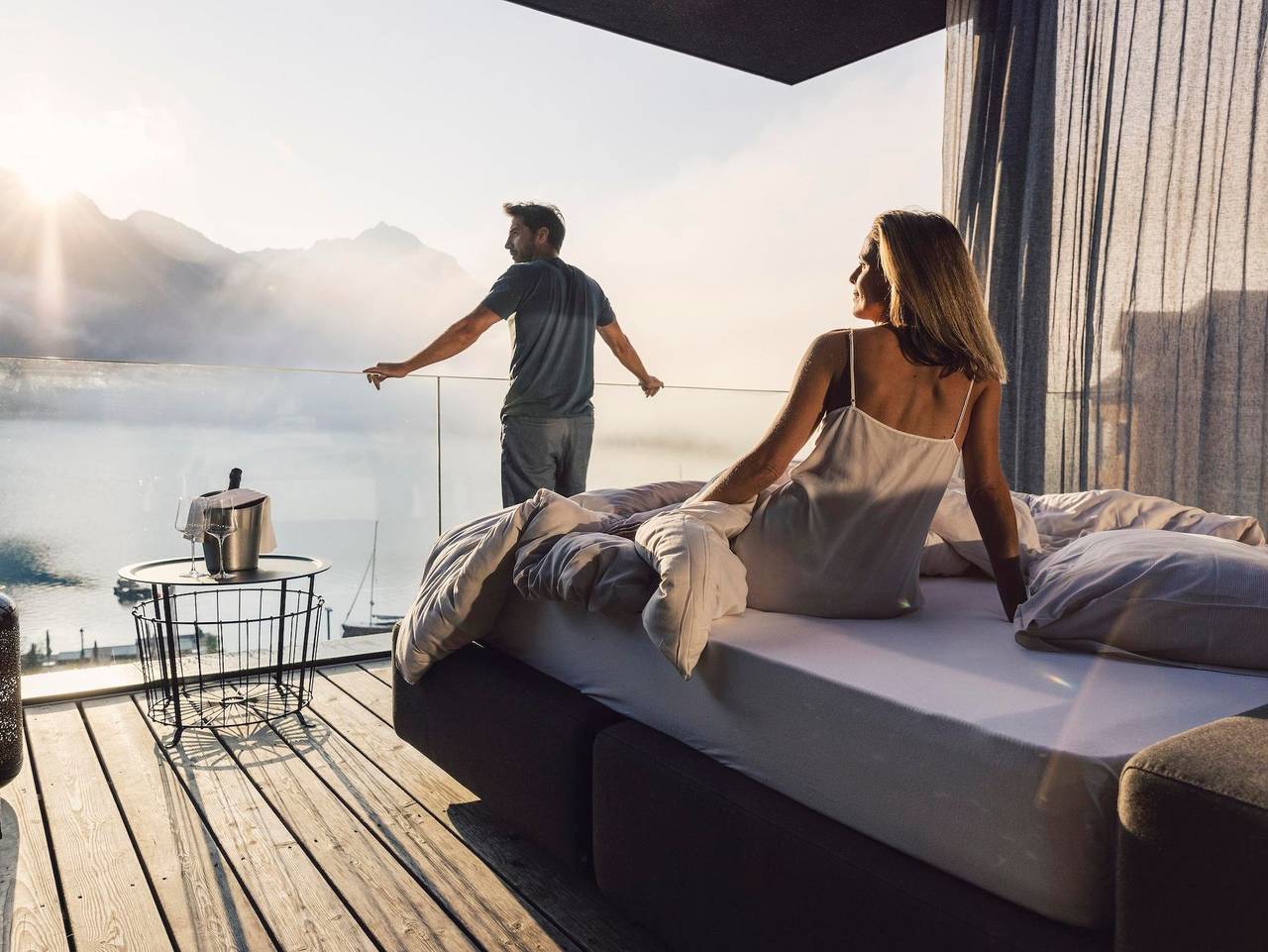 Seehotel Einwaller - Doppelzimmer seitlicher Seeblick Achensee in Pertisau, Eben am Achensee