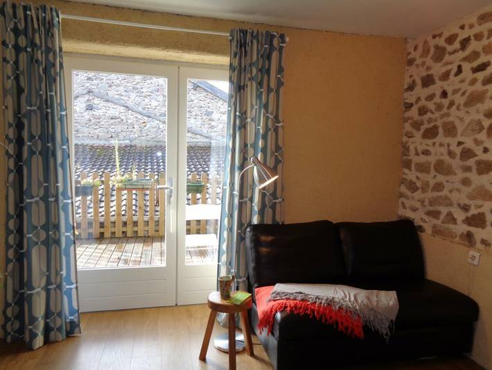 Studio pour 2 personnes, avec jardin, animaux acceptés dans la Loire - 4