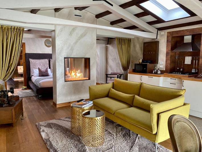 Gîte pour 2 personnes, avec terrasse ainsi que vue et vue sur le lac à Murano