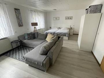 Ferienwohnung für 3 Personen, mit Terrasse in Rheinebene