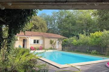 Location de vacances pour 7 personnes, avec jardin à Moulis-en-Médoc
