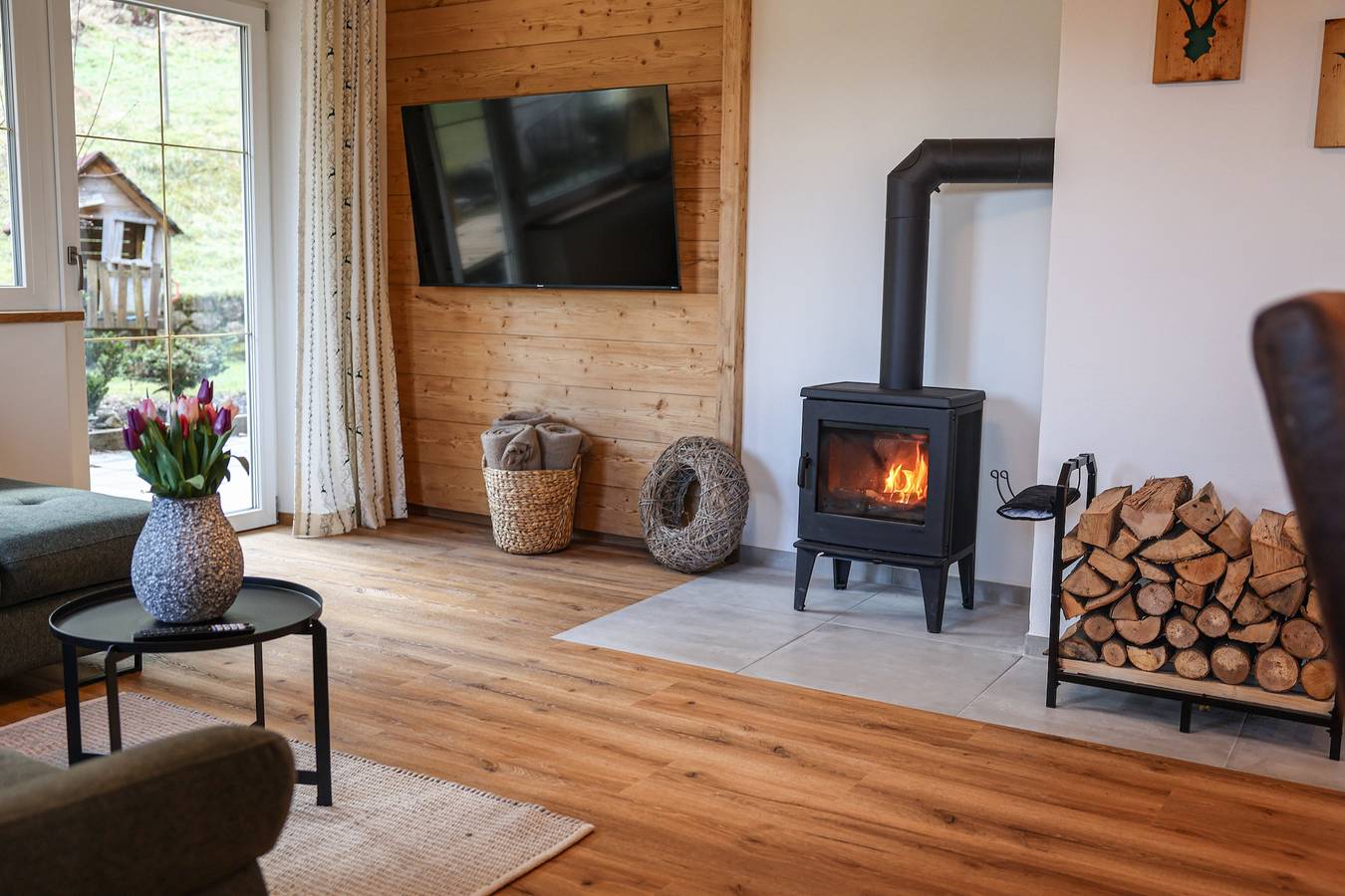Ganze Ferienwohnung, Ferienwohnung Söldenköpfl-Blick - Ferienwohnung für 1 - 5 Personen mit 2 Schlafzimmern, großer Wohnküche, 2 Bädern, separates Wc, Schwedenofen, Terrasse in Schönau am Königssee, Berchtesgadener Alpen