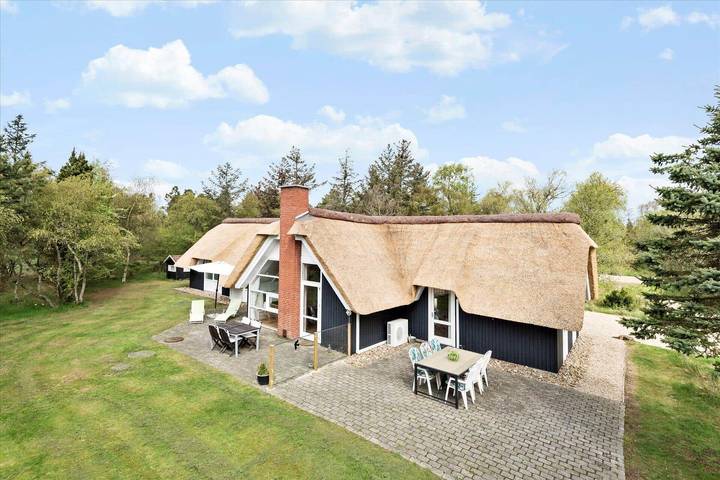 Ferienhaus für 8 Personen, mit Pool und Whirlpool sowie Sauna und Terrasse, mit Haustier in Blavand