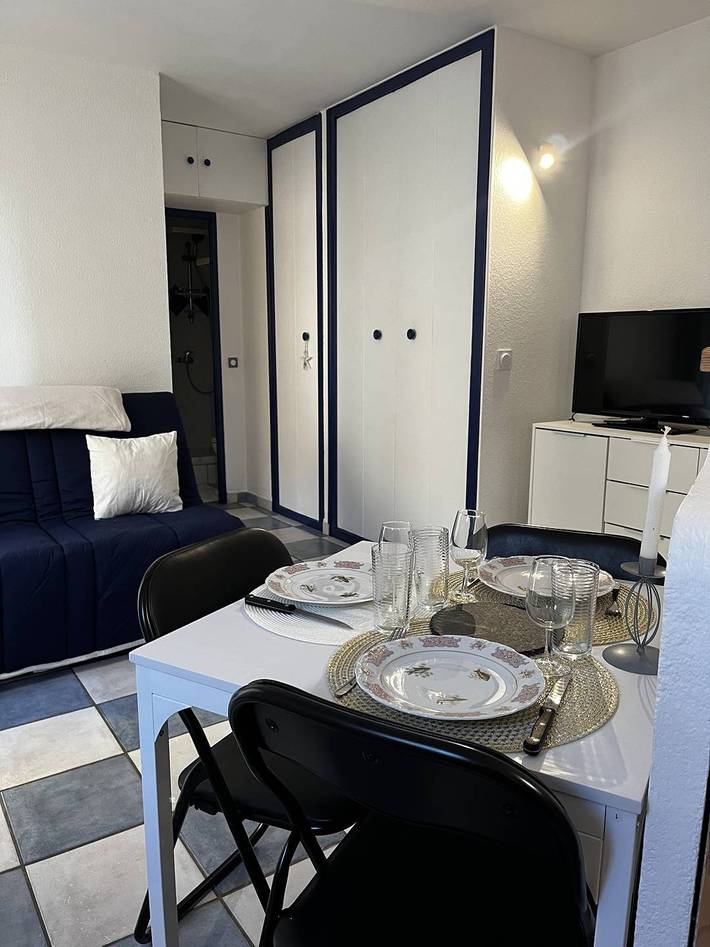 Gîte pour 5 personnes, avec balcon dans Casino Du Canet En Rousillon