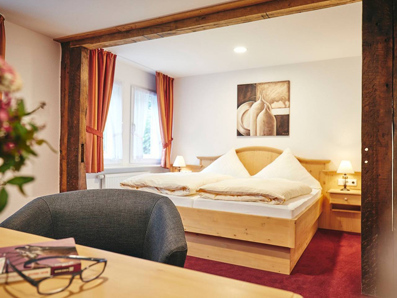 Hotel Haus Rameil - Doppelzimmer Typ A mit Dusche/Wc in Lennestadt, Sauerland