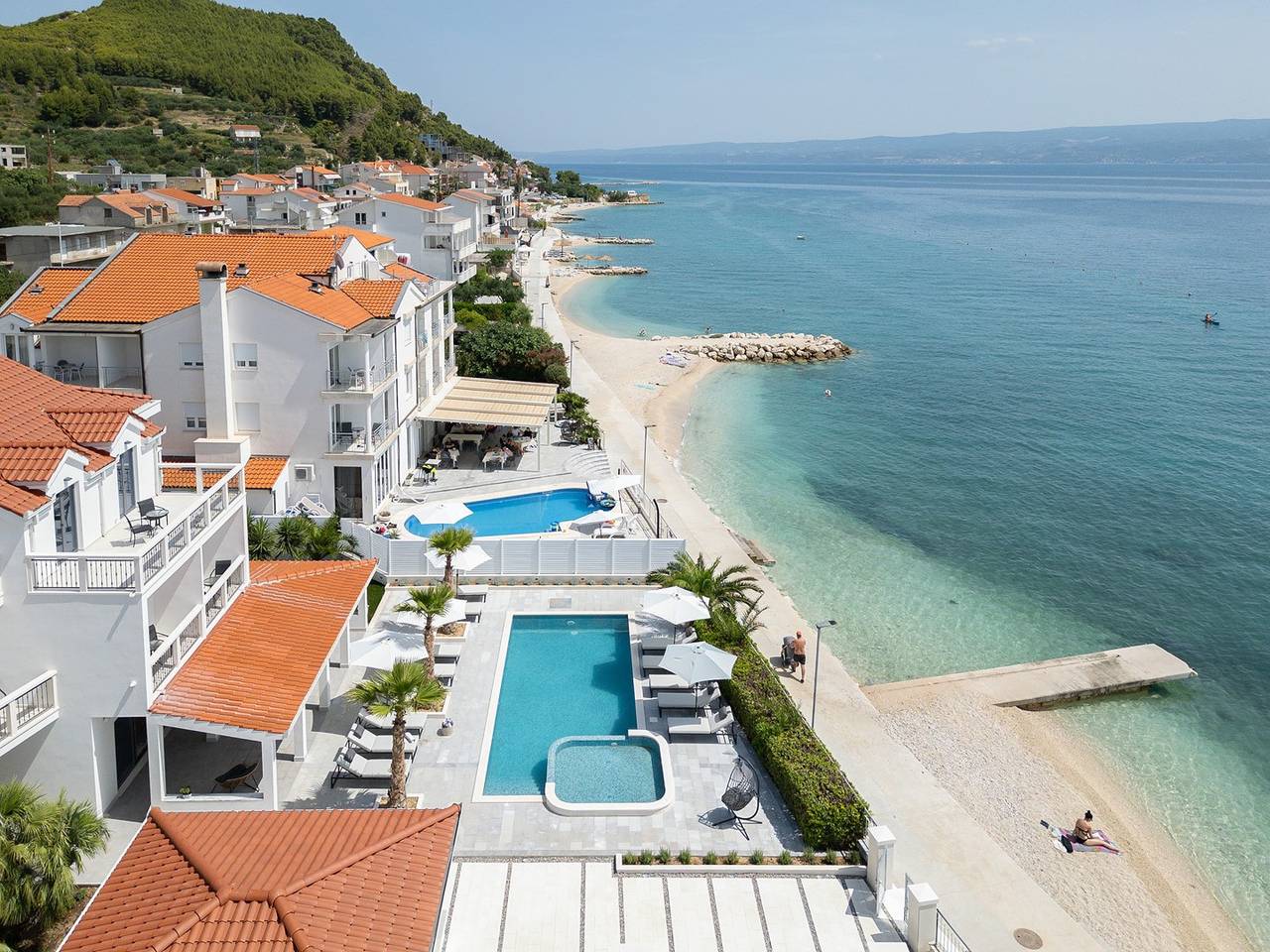 Luxuriöse Strandvilla mit 7 Schlafzimmern und privatem Pool in der Nähe von Split in Podstrana, Split-Dalmatien