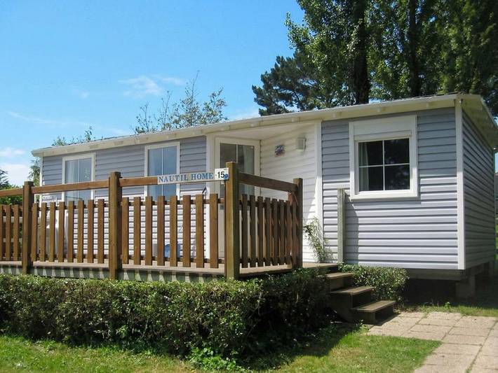 Mobil home pour 4 personnes, avec piscine et bassin pour enfant à Trédrez-Locquémeau - 2