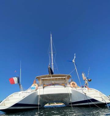 Bateau pour 2 personnes, avec terrasse et vue en Guadeloupe