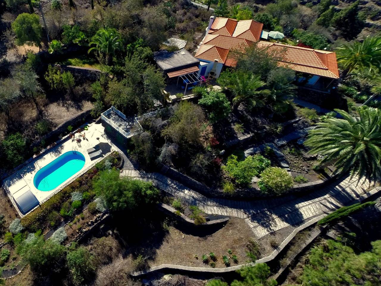 Anspruchsvolle Ferienvilla mit Panoramablick in El Pinar (Tijarafe), Tijarafe