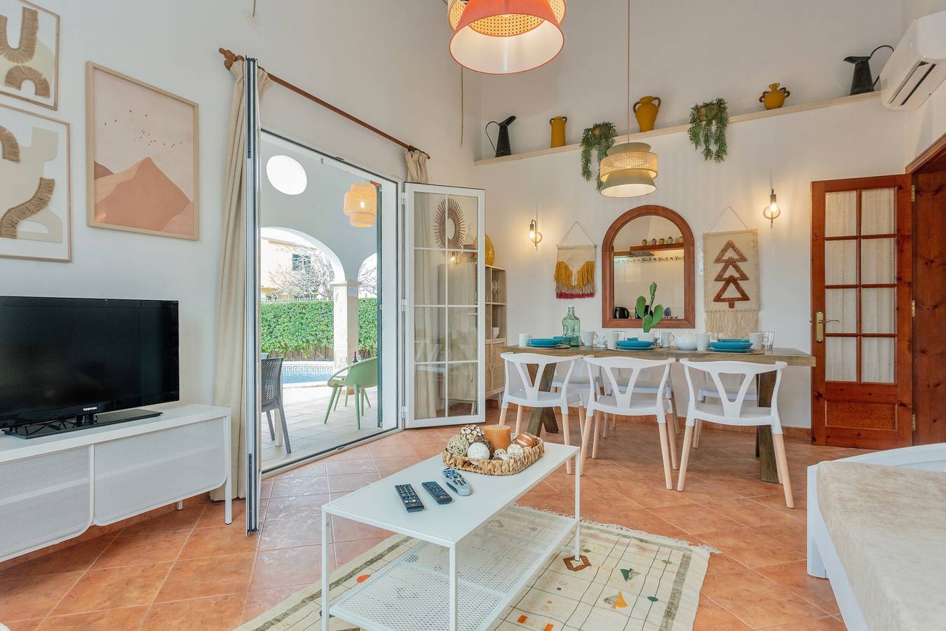 Chalet 'Villa El Pinar 1' with Pool, Garden & Wi-Fi in Cala Blanes, Ciutadella