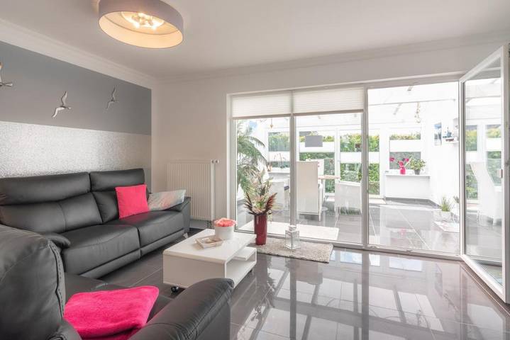 Ferienwohnung für 4 Personen, mit Terrasse und Garten sowie Ausblick in Heringsdorf