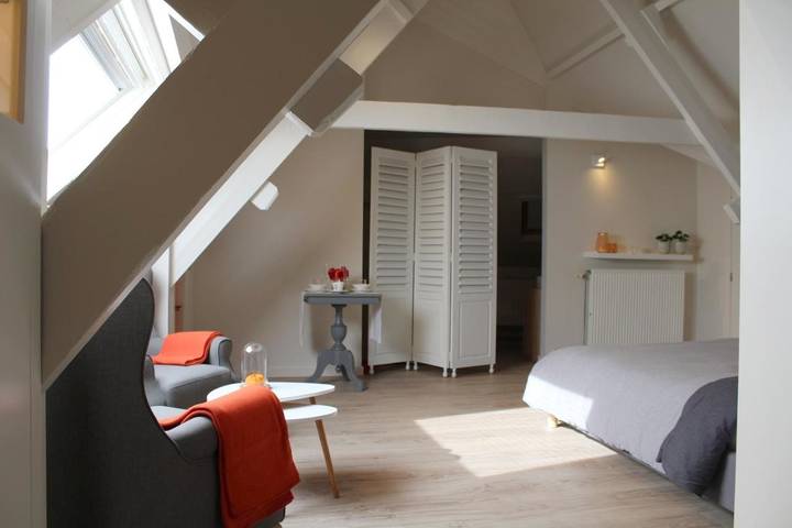 Chambre d’hôte pour 2 personnes, avec Terrasse ainsi que Jardin et Vue à Alost