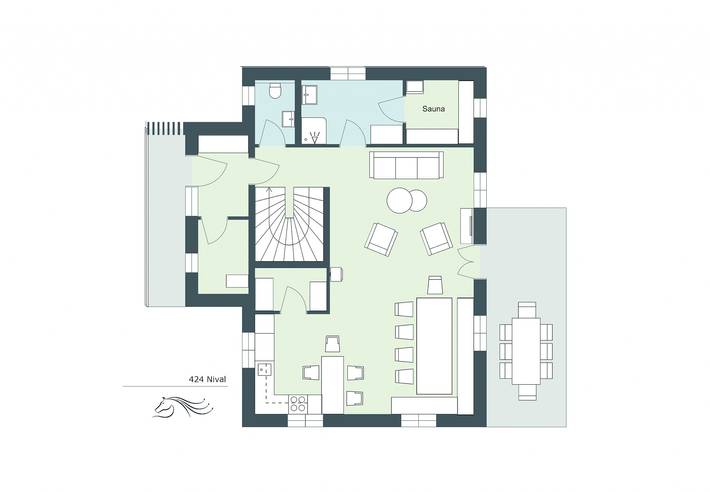 Ferienhaus für 10 Personen, mit Garten und Sauna sowie Ausblick in Vorarlberg - 2